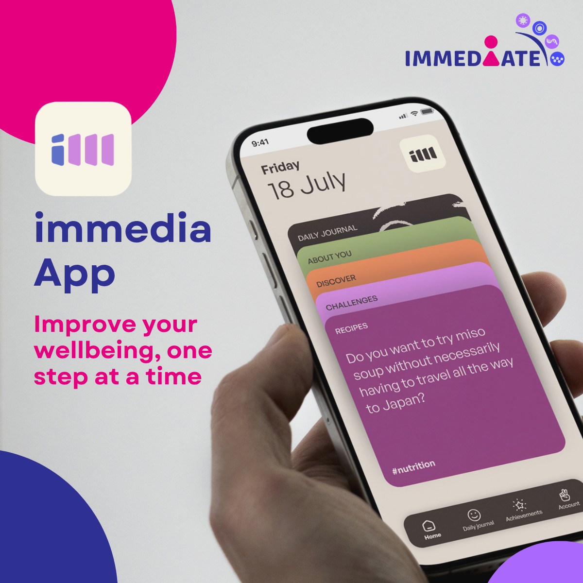 IMMEDIA: Turning Health Research Into a Personalised Digital Tool